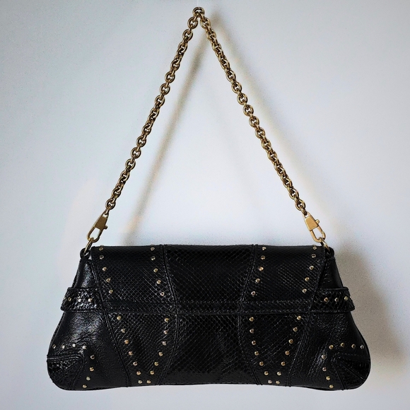 **SOLD**Gucci Horsebit Clutch Tom Ford Era Snakeskin Studded - Picture 3 of 12